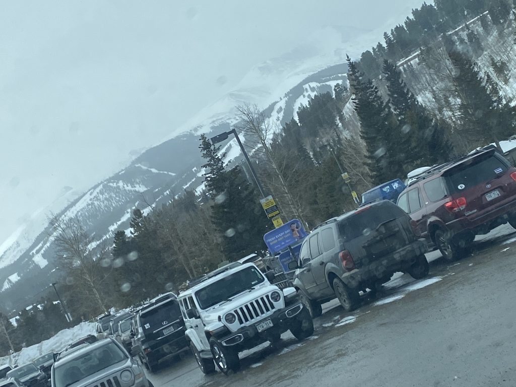 Breckenridge mountain in winter