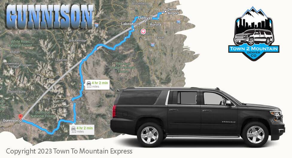 Denver to Gunnison Shuttle / Gunnison to Denver Shuttle / Gunnison Airport Shuttle