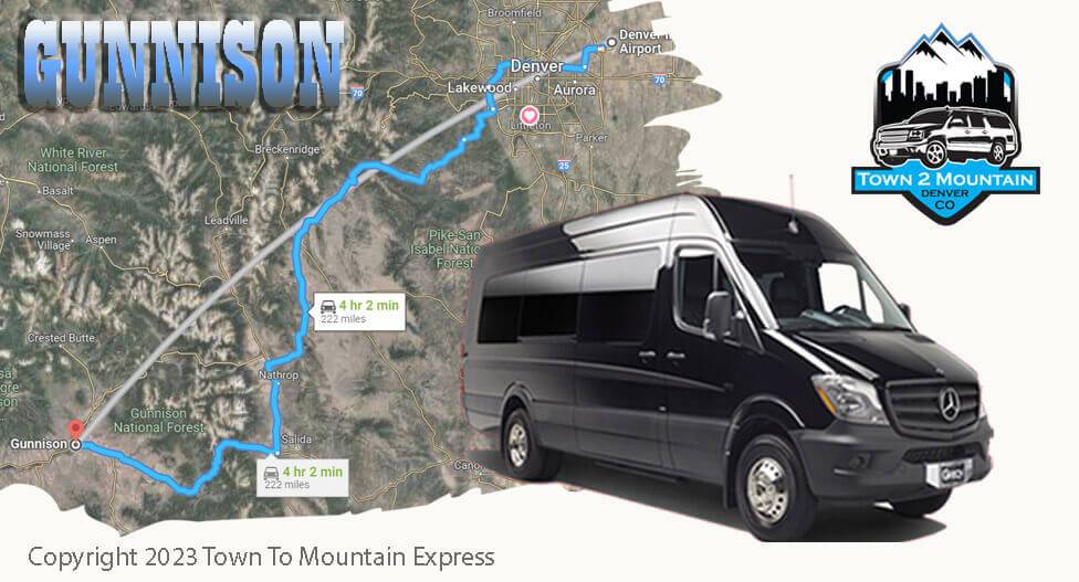 Denver to Gunnison Shuttle / Gunnison to Denver Shuttle / Gunnison Airport Shuttle
