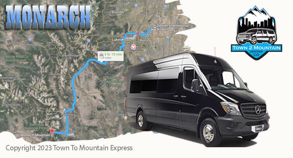 Denver to Monarch Mountain / Monarch mountain to Denver transportation Shuttle