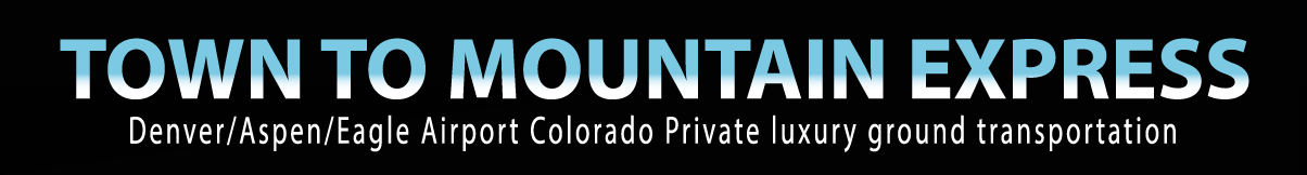 Town to Mountain Express Denver airport shuttle Ground transportation logo