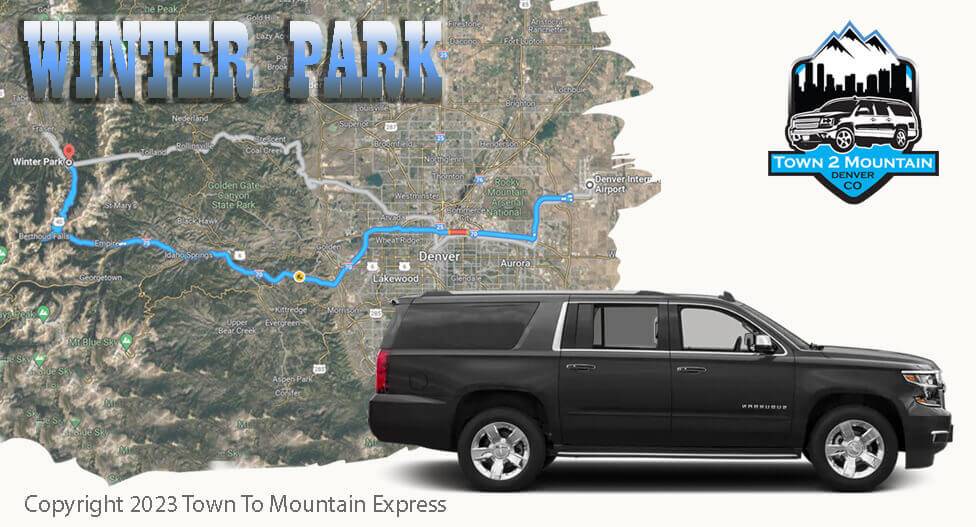Denver to Winter Park Shuttle / Winter Park to Denver Shuttle / Ride to Winter Park / Limo to Winter Park