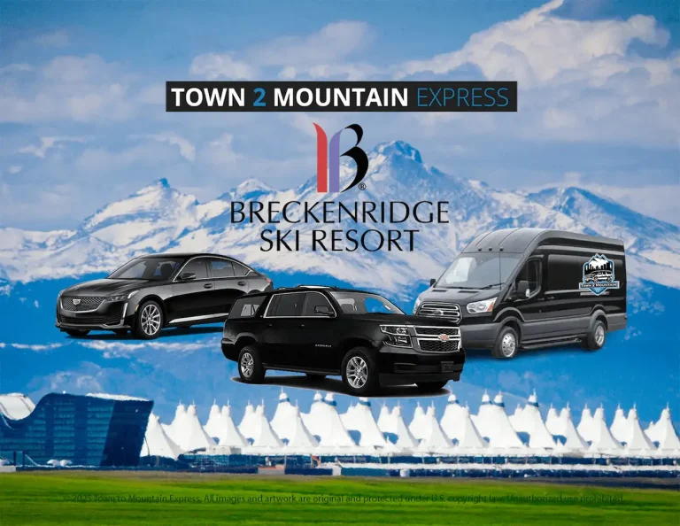 Private SUV shuttle from Denver to Breckenridge CO Town to Mountain Express