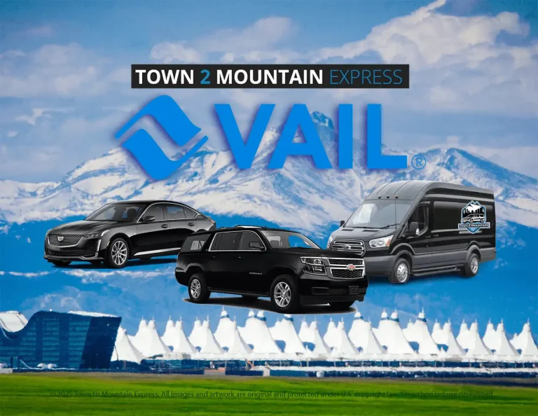 Town 2 Mountain Express shuttle service from Denver to Vail Colorado