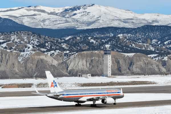 American Airlines plane Eagle Airport runway