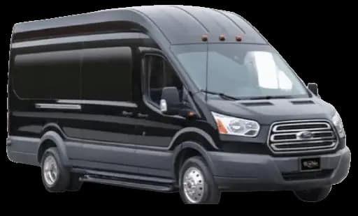 Ford Transit van shuttle Eagle Airport