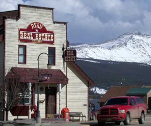 Historic main street view in Fraser Colorado