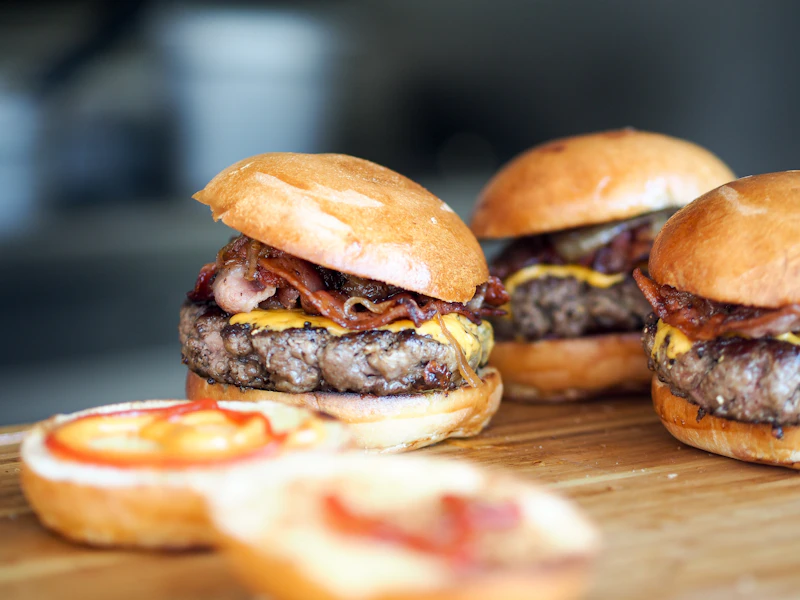 Hamburgers — illustrative catering menu photo