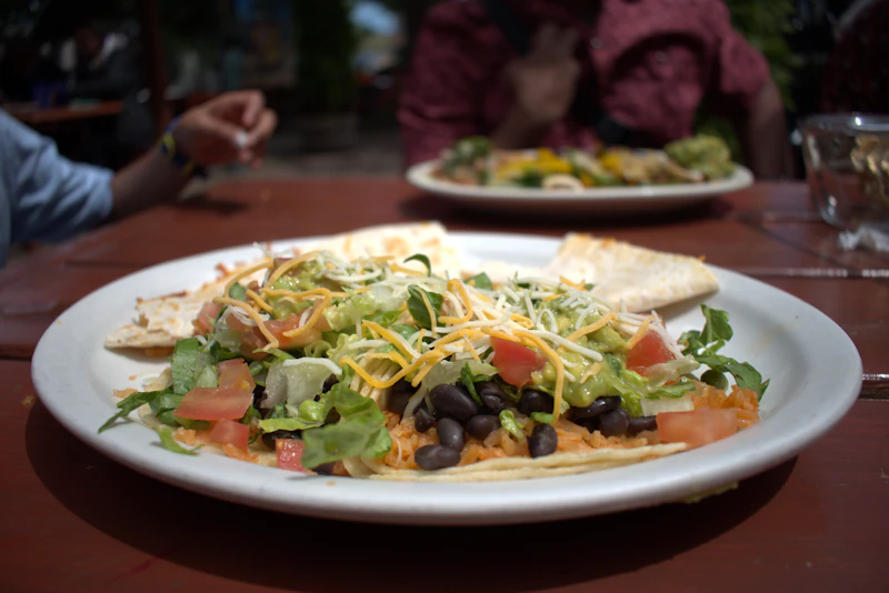 Beans and salad inspiration — illustrative catering menu photo
